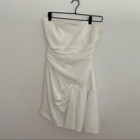 CINQ A SEPT Women's 10 White "Ella" Strapless Mini Dress - Picture 3 of 13